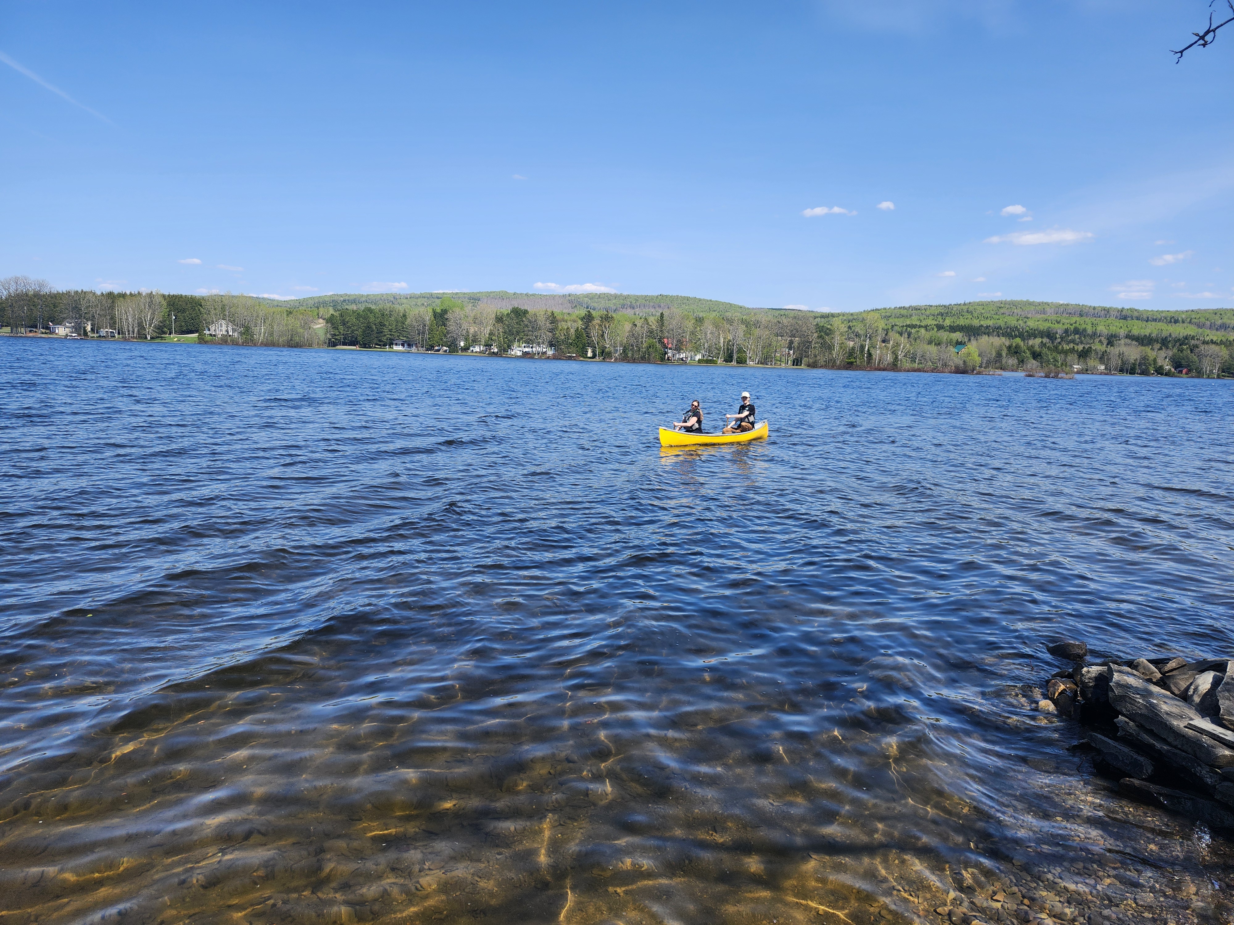 Nettoyage des berges au lac Humqui