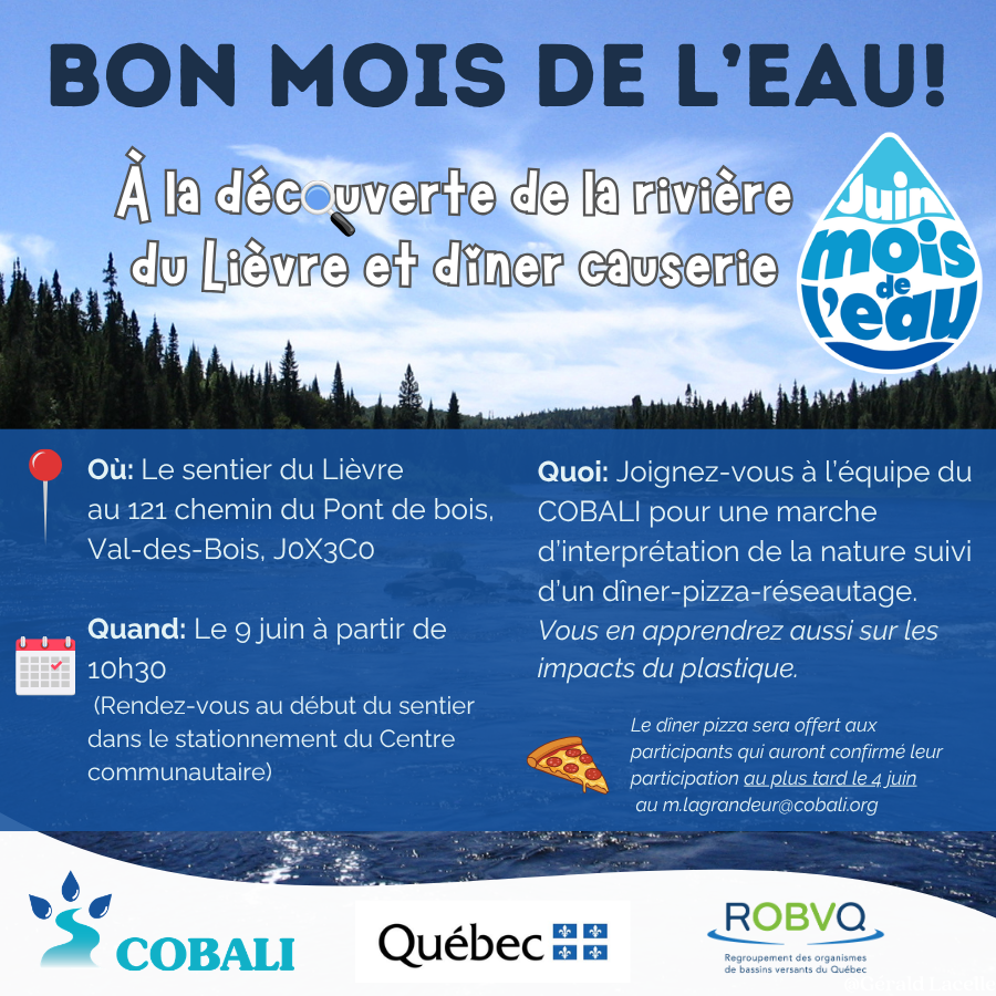 À la découverte de la rivière du Lièvre et dîner causerie