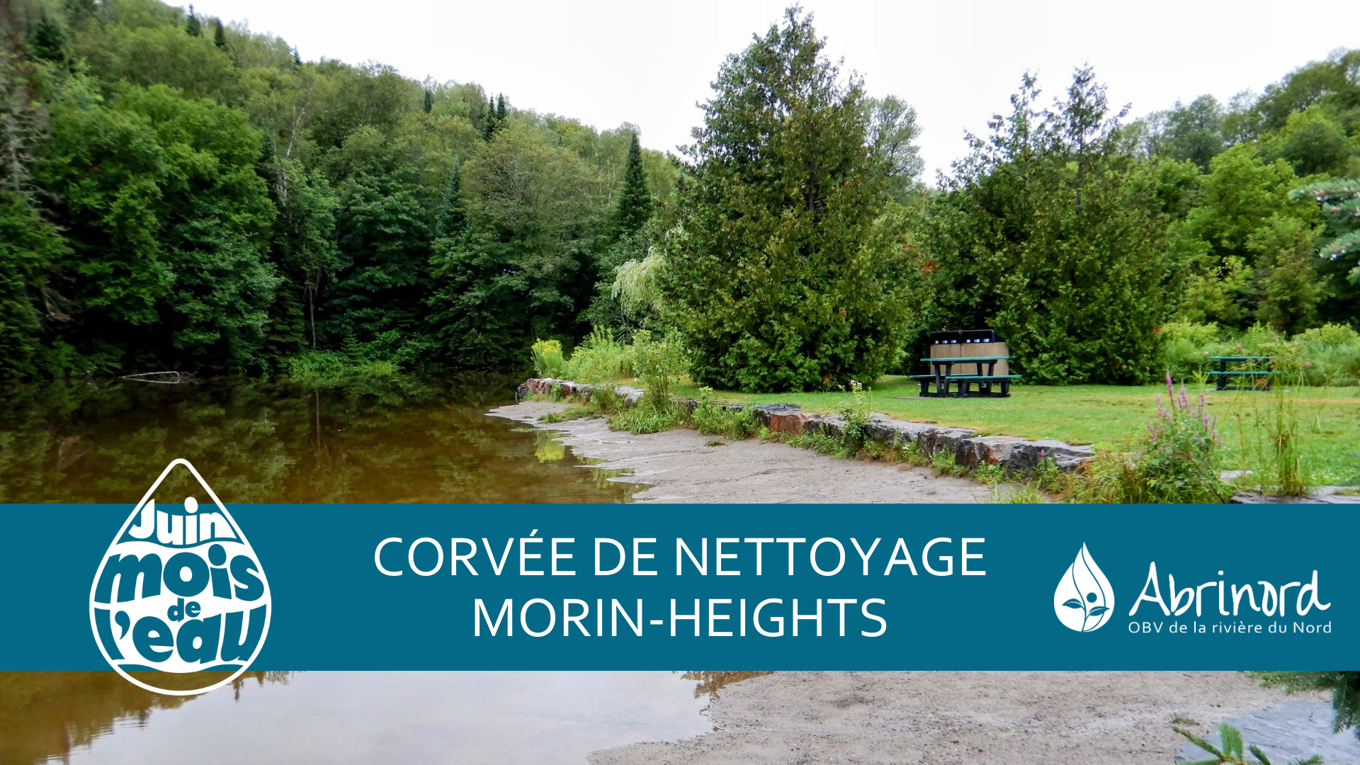 Corvée de nettoyage des berges à Morin-Heights