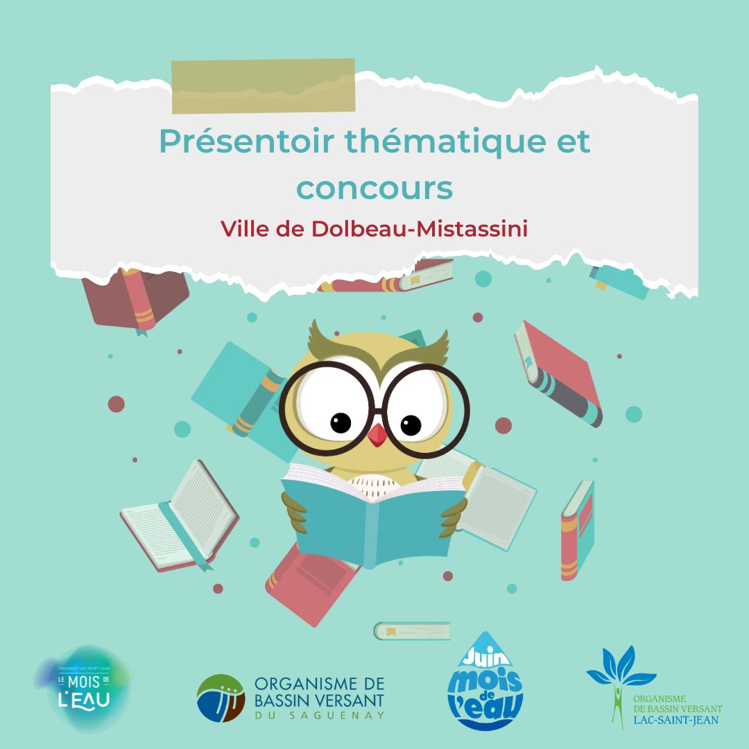 Présentoir thématique et concours à Dolbeau-Mistassini