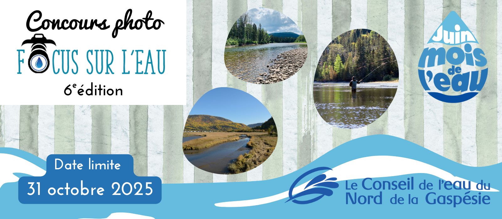 6e édition du concours photo Focus sur l'eau - Nord de la Gaspésie