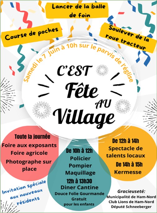 Kiosque de sensibilisation sur les enjeux de l'eau - Fête au village de Ham-Nord