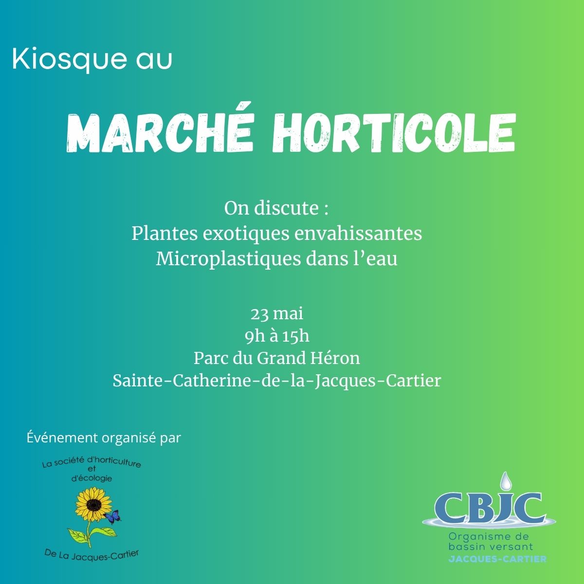9e Marché horticole de la Société d'horticulture et d'écologie de la Jacques-Cartier