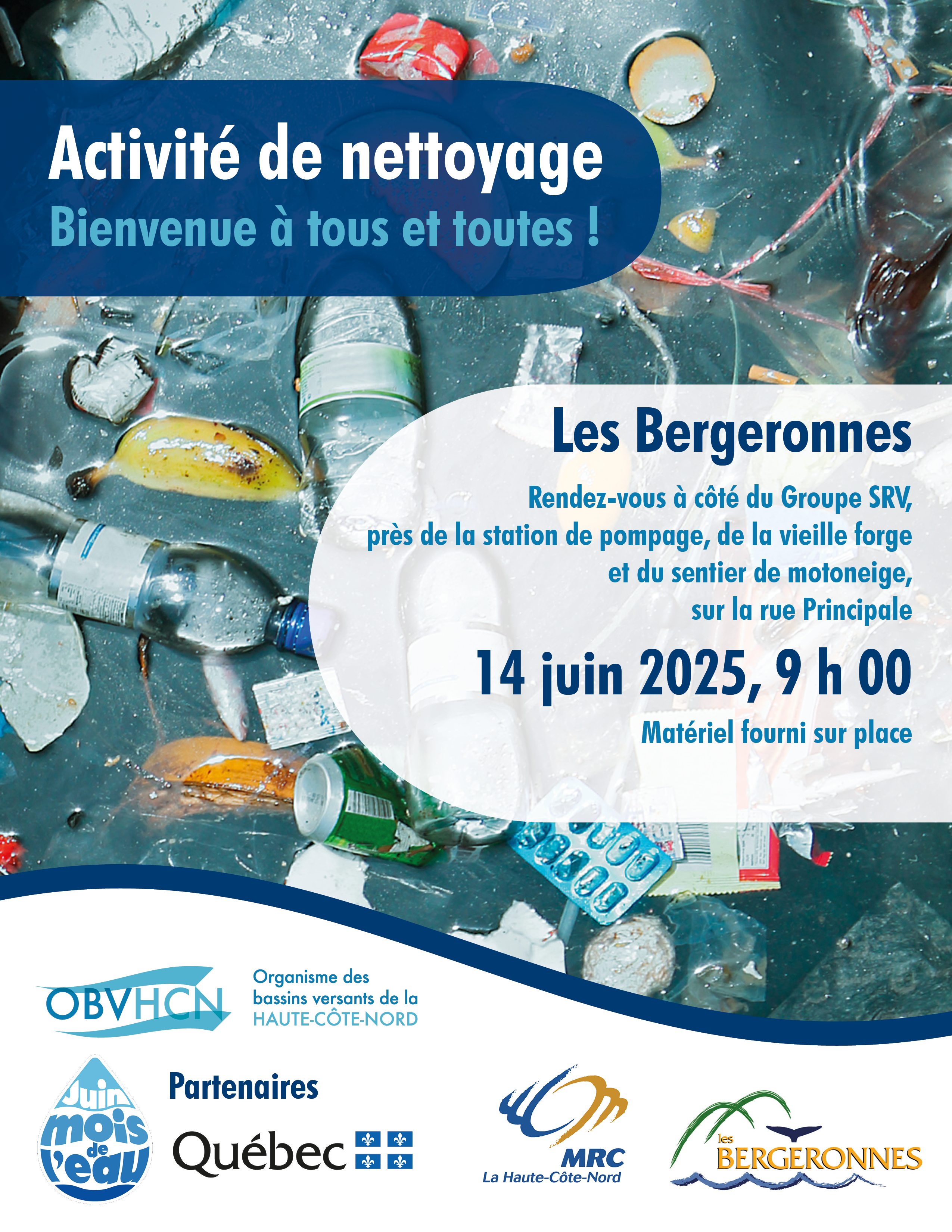 Activité de nettoyage - Les Bergeronnes