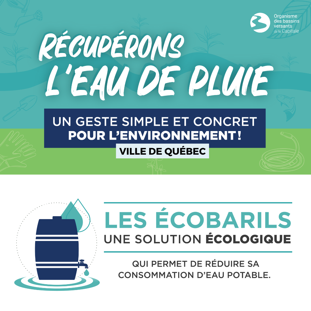 Distribution de barils récupérateurs d'eau de pluie aux citoyens de la Ville de Québec