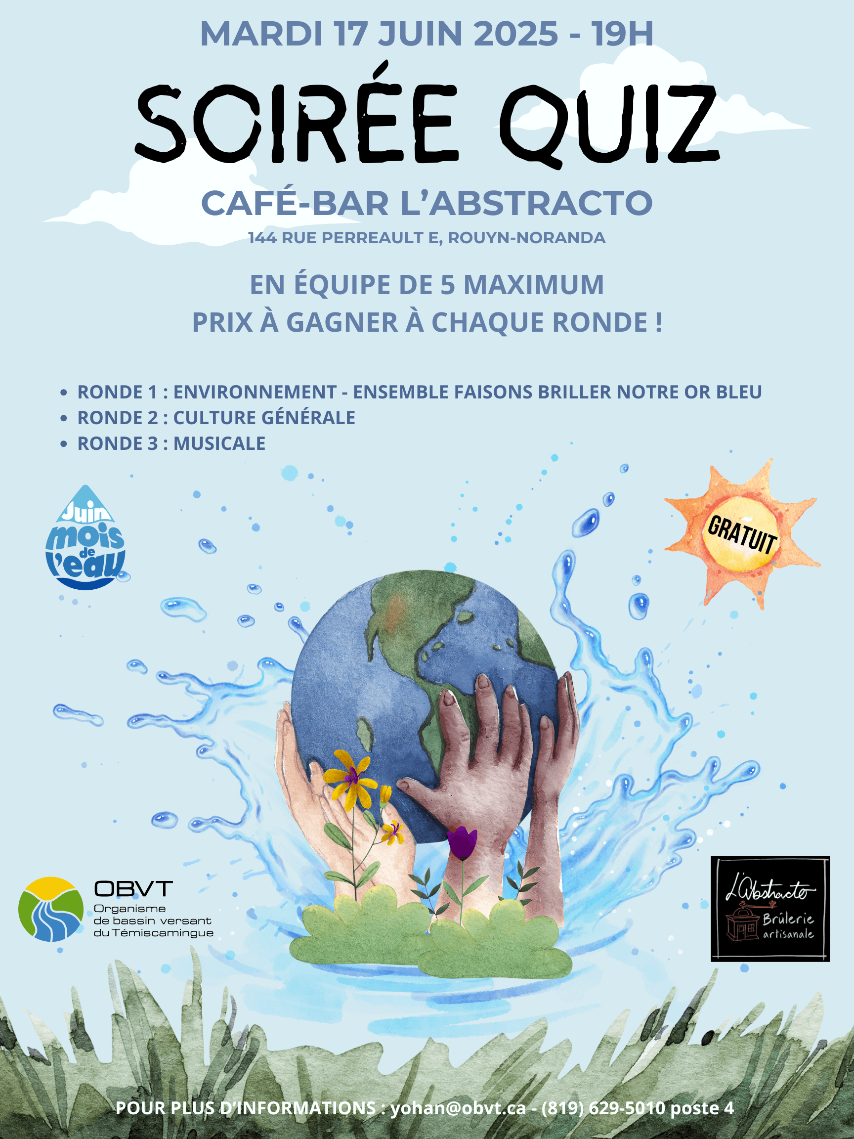 Soirée Quiz à Rouyn-Noranda