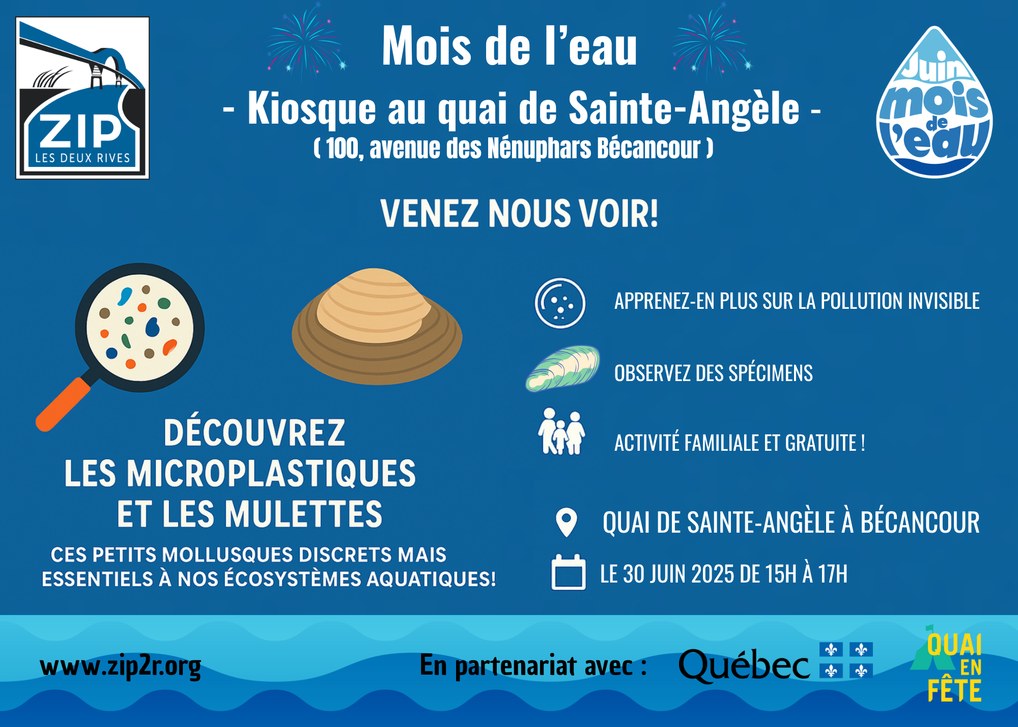 Kiosque au quai de Sainte-Angèle à Bécancour