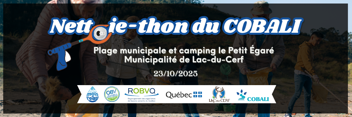 Nettoie-thon à la plage municipale et au camping le Petit Égaré - Lac-du-Cerf