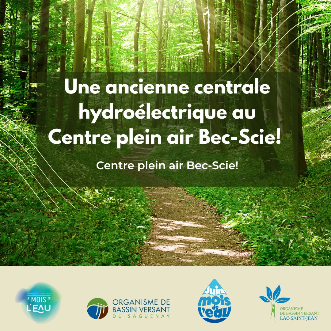 Une ancienne centrale hydroélectrique au Centre plein air Bec-Scie!
