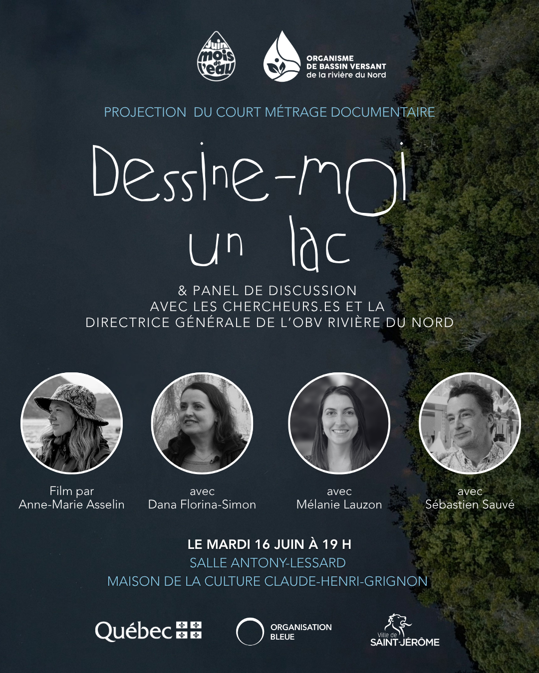 Dessine-moi un lac - Projection et panel