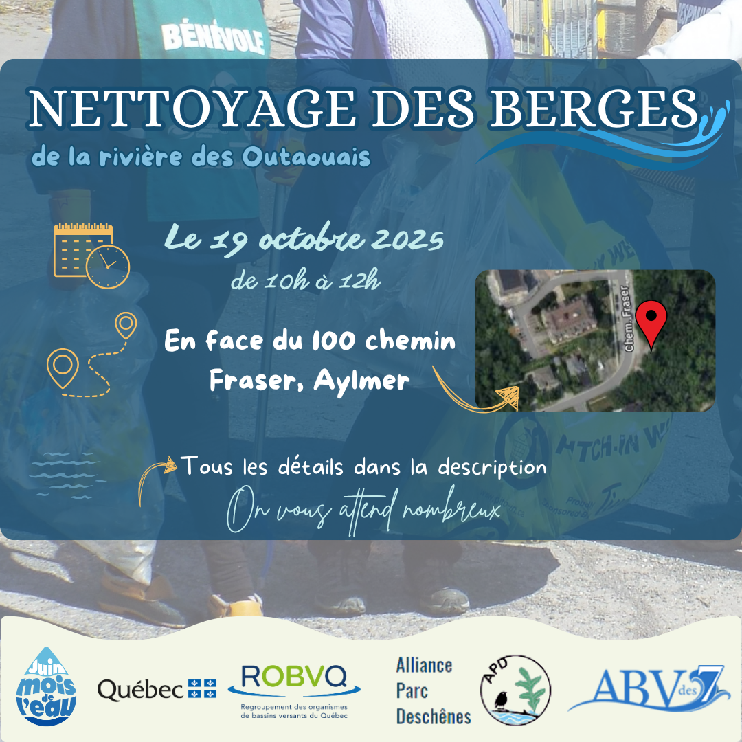 Corvée de nettoyage au Parc Deschênes