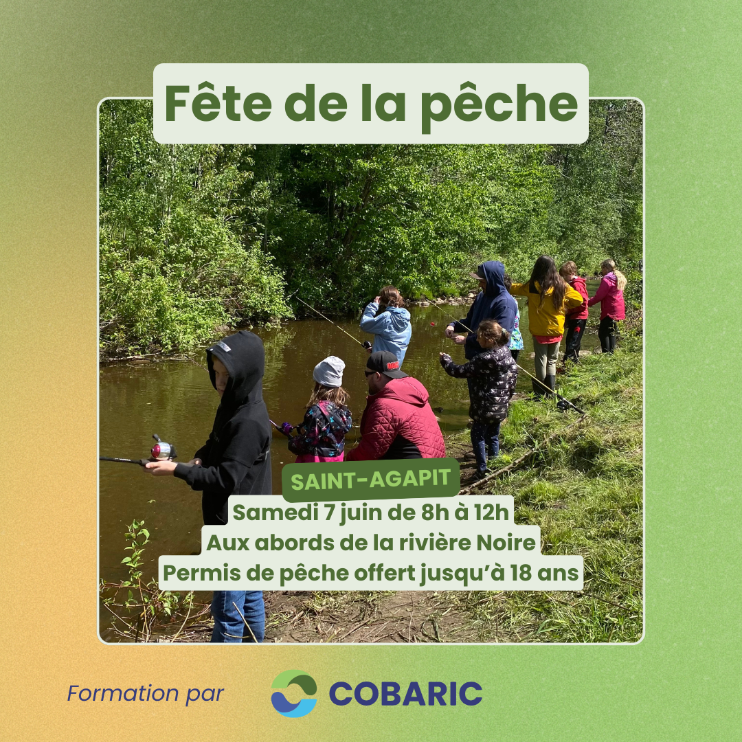 Activité d’initiation à la pêche sportive – Saint-Agapit