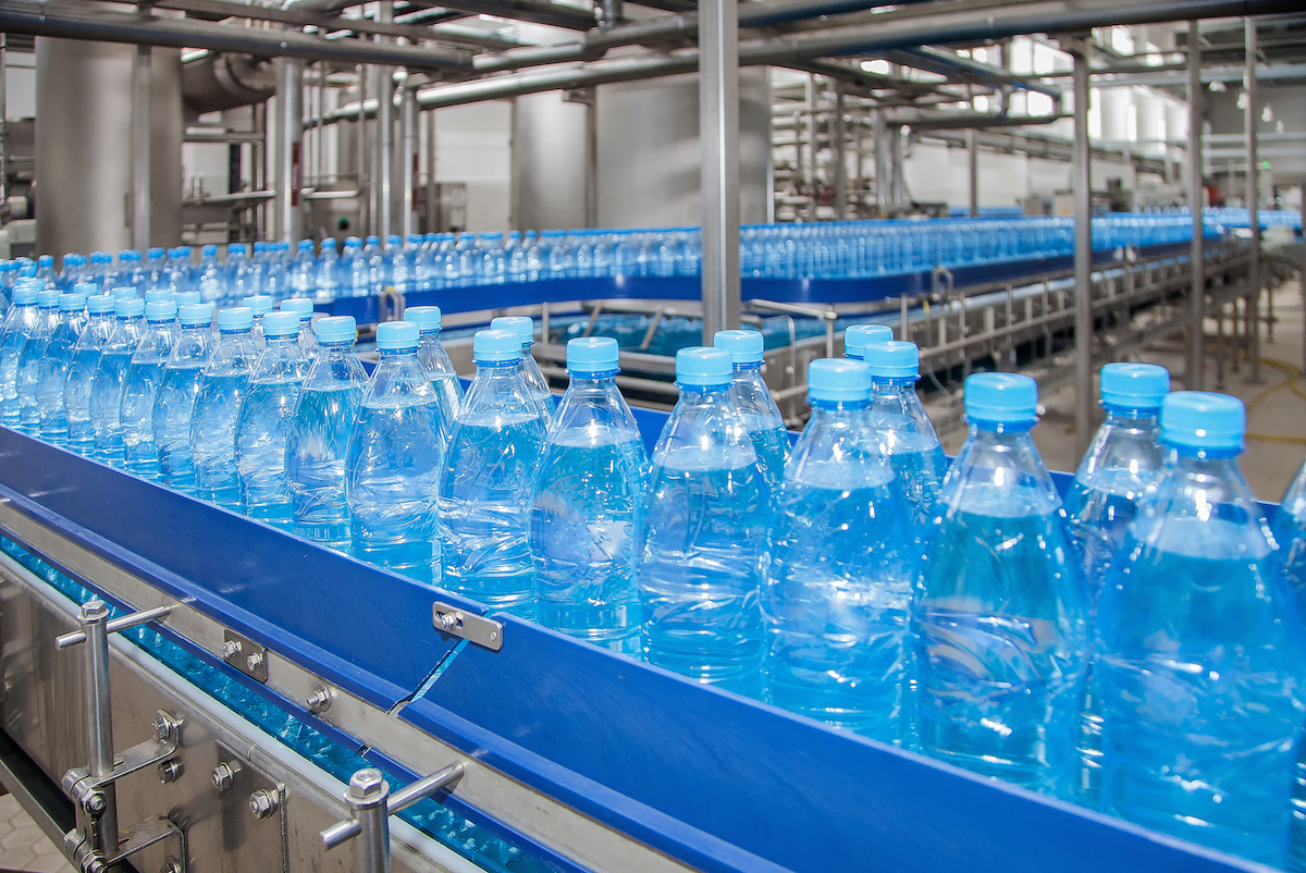 Production de bouteilles d'eau